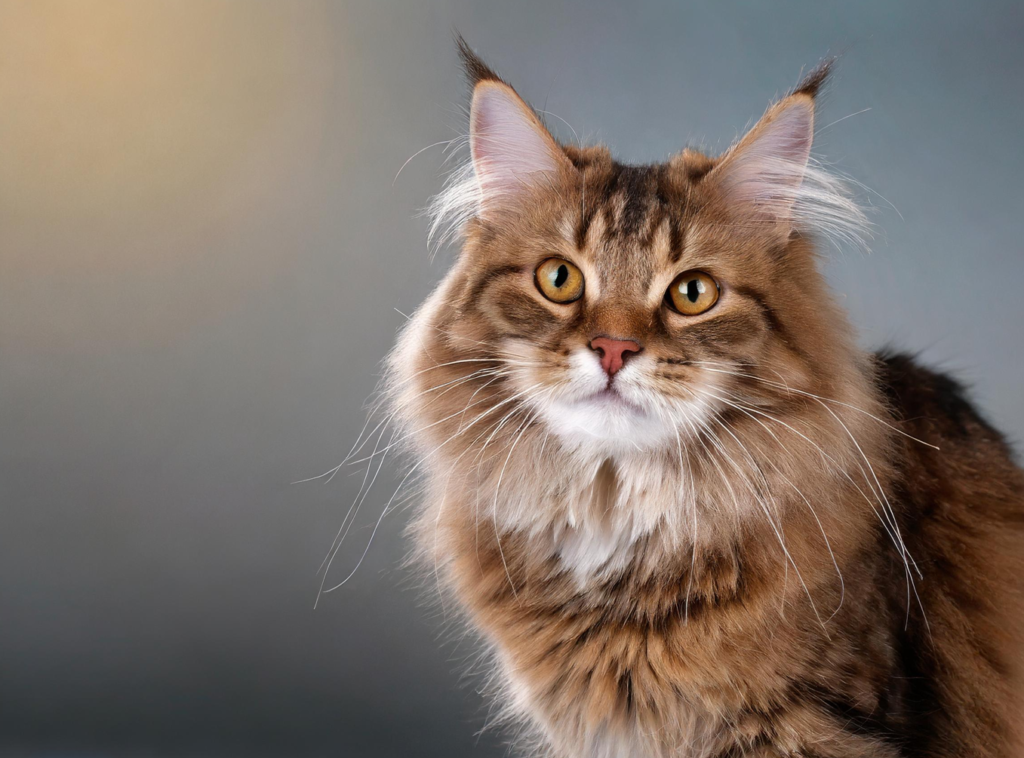 Originating from the Kuril Islands, the Kurilian Bobtail is a cat breed known for its distinctive short, fluffy tail.