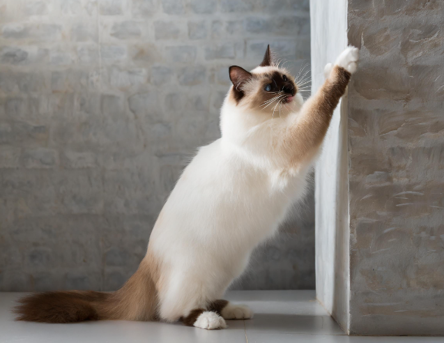 Scratching is perhaps the most common destructive behavior seen in Birman cats.